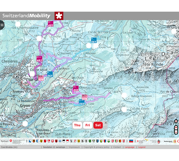 SwitzerlandMobility WebMap 1 | © Screenshot SwitzerlandMobility