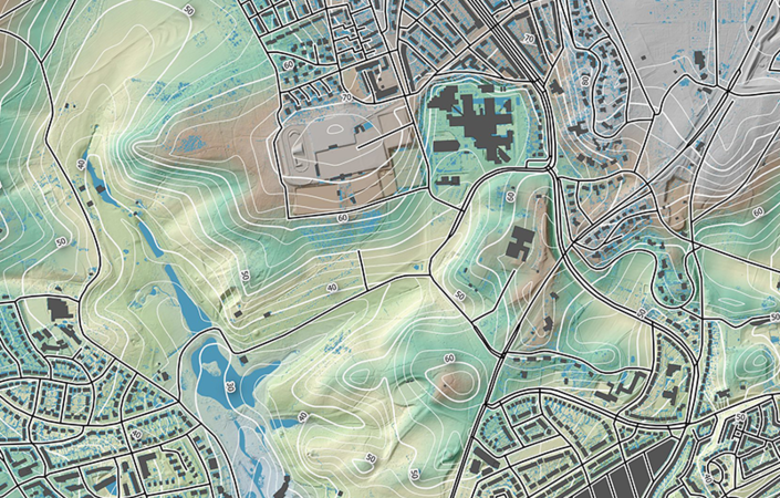 QGIS - Park Sonsbeek - Elevation Map Sonsbeek Park Arnhem | © Harry Bronkhorst